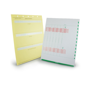 Medical lab mount sheets for hospitals, clinics and other health offices printed by Pro-Type Printing