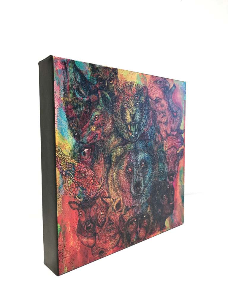 Canvas_MultiColorAnimals Canvas featuring multicolored animals. Canvas printing available at Pro-Type Printing